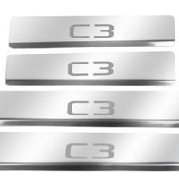 Listwa progowa CITROEN C3 MK3 Stal nierdzewna 304 połysk 4szt