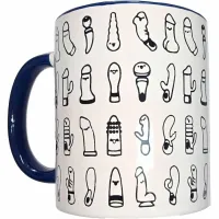 diverty sex diablo picante kubek ceramiczny 370ml biało-niebieski