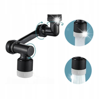 PRZEDŁUŻACZ KRANU OBROTOWY CZARNY AERATOR PERLATOR METAL
