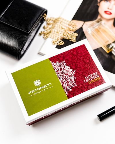 elegancki portfel damski z wężowym wzorem - peterson na Arena.pl