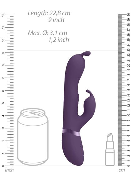 Gada - Vibrating Bunny Ear G-Spot Rabbit with Pulse Wave Shaft zdjęcie 6