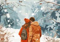 Plakat 59,4x42cm Razem w Śniegu