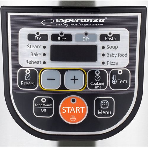 SZYBKOWAR PAROWAR KOMBIWAR 5L SREBRNY 11 FUNKCJI MULTICOOKER ESPERANZA na Arena.pl
