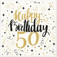 serwetki premium birthday "50" 40cmx40cm 50szt