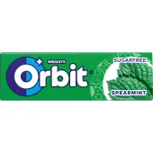 ORBIT GUMA DRAŻE SPERAMINT 14G ZIELONA