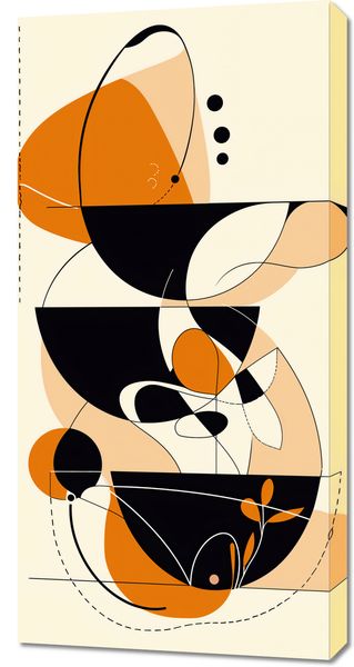 Obraz 50x100cm Taneczne Kręgi zdjęcie 1