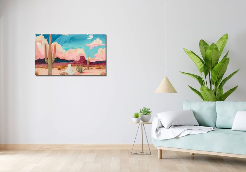Obraz 90x50cm Duch Między Kaktusami zdjęcie 2