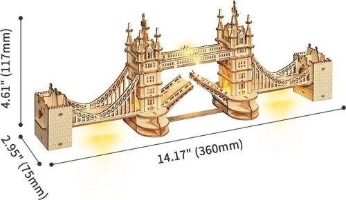 TOWER BRIDGE ROBOTIME DREWNIANY MODEL PUZZLE 3D na Arena.pl