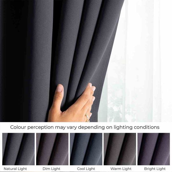 CURT/AH/BLACKOUT/EYELETS/CHARCOAL/140X175/1PC zdjęcie 4