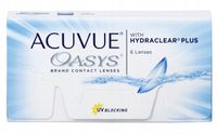 Soczewki kontaktowe J&J Acuvue Oasys, 6 szt. Moc -5,25 ; 8.4