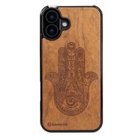 drewniane etui bewood do iphone 16 plus hamsa imbuia