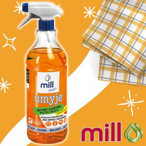 Mill Clean UMYJE Płyn do Mycia Szyb Luster Glazury Mix 4,88l na Arena.pl