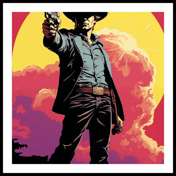 Plakat 50x50cm Strzelec z Epoki zdjęcie 3