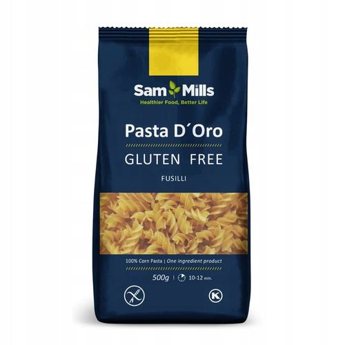 4x BEZGLUTENOWY makaron SamMills SPAGHETTI ŚWIDERKI RURKI NITKI bez glutenu na Arena.pl
