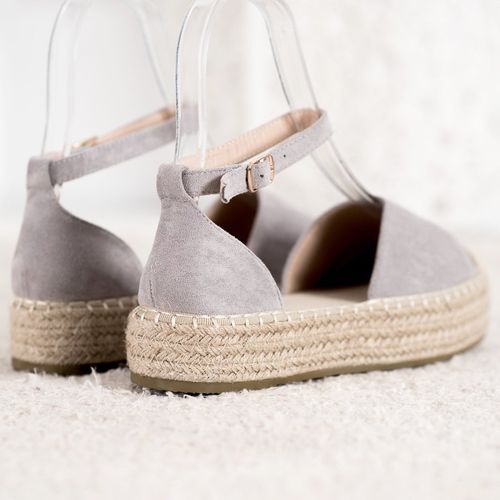 Szare Espadryle Na Platformie r.38 na Arena.pl
