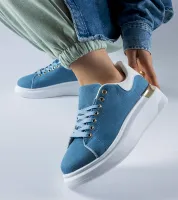 Granatowe sneakersy na platformie Scuderlando 39