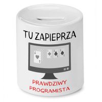 Skarbonka Informatyka Prawdziwy Programista Z Nadrukiem Ze Zdjęciem