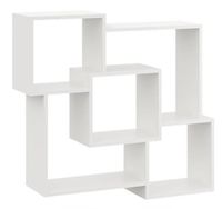 Półka wisząca, dekoracyjna, Hanna, 98x18x90 cm, biały, mat | TYLETEGOTU