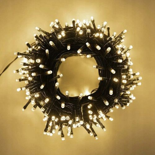 Lampki choinkowe LED 1000 ciepłe białe 72m IP44 zewnętrzne wewnętrzne na Arena.pl