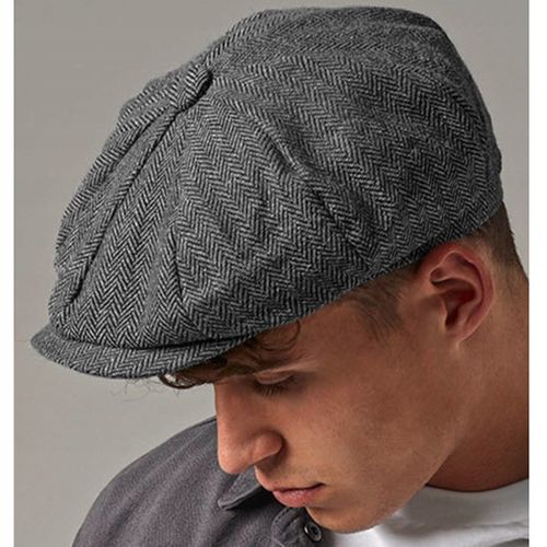 CZAPKA KASZKIET Z DASZKIEM JODEŁKA STYL RETRO SZARY ELEGANCKI UNISEX L/XL na Arena.pl