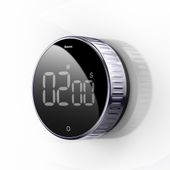 obrotowy minutnik czasomierz elektroniczny timer czarny