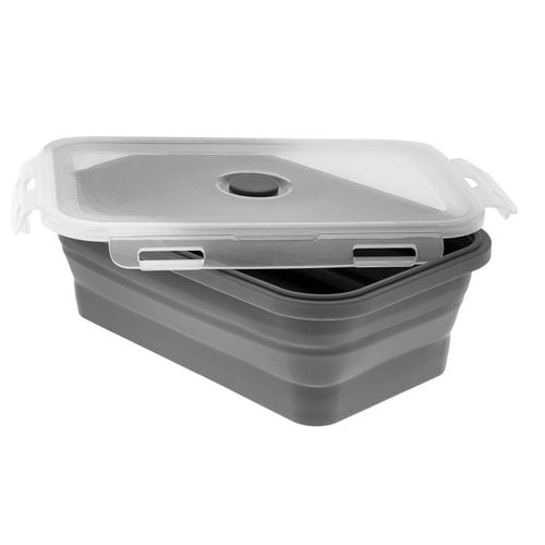 zestaw 4 silikonowych składanych pojemników na żywność pokrywami 3345 na Arena.pl