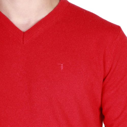 Trussardi sweter męski czerwony L na Arena.pl