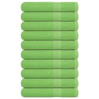 Ręczniki, 10 szt, zielone jabłko, 100x200 cm, bawełna 100%