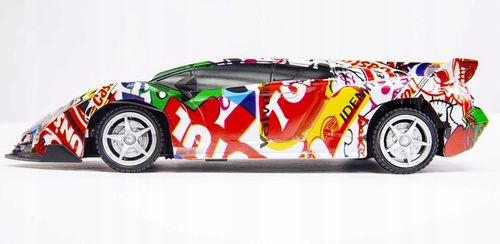 Samochód sportowy graffiti ze światłami auto zdalnie sterowane na Arena.pl