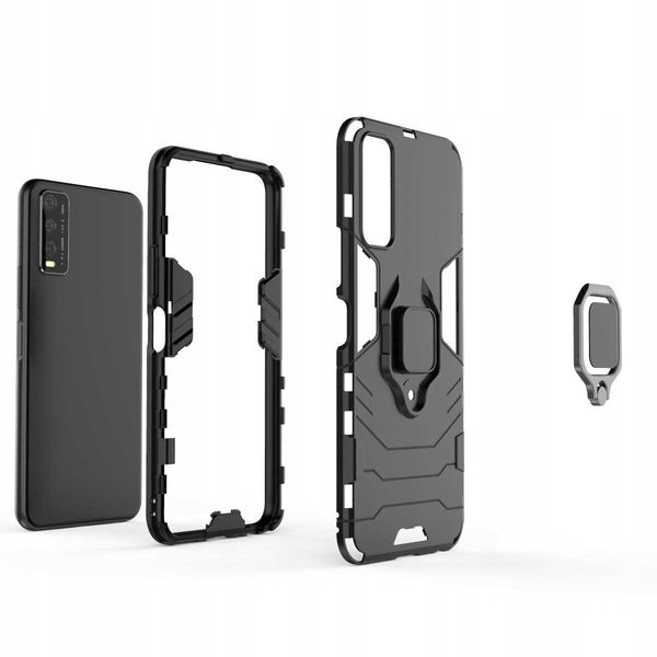 Spacecase X-Ring Vivo Y11S/Y20S Czarny zdjęcie 4