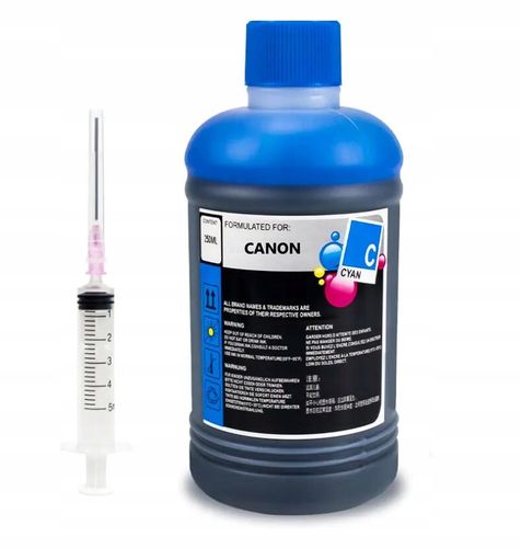 5 x 250 ml BKCYM TUSZ do CANON PG 540 560 545 575 546 ZESTAW AKCESORIA KLIP na Arena.pl