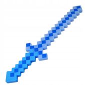 MINECRAFT - ZWSTAW 7 FIGUREK Z GRY DUŻY ZESTAW 8W1 MIECZ PIXEL ŚWIECĄCY