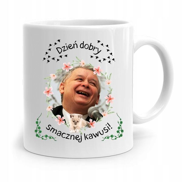 Kubek Śmieszny Prezesa Pis Jarosław Kaczyński Z Nadrukiem Ze Zdjęciem zdjęcie 1