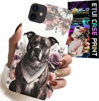 ETUI DO IPHONE 12 MINI - PITBULL GROŹNE PSY FUTERAŁ PLECKI CASE