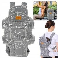 Nosidełko klasyczne szare ergonomiczne 20 kg regulowane