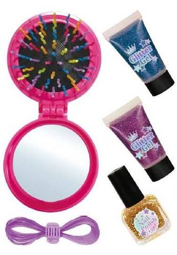 Zestaw Kosmetyków Do Malowania Kreda Do Włosów Błyszczyk Lusterko Torebka na Arena.pl