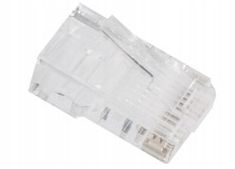 100 SZT. KOŃCÓWKI WTYK WTYKI RJ45 8P8C UTP KAT.5E CAT.5E PRZELOTOWE LANBERG na Arena.pl