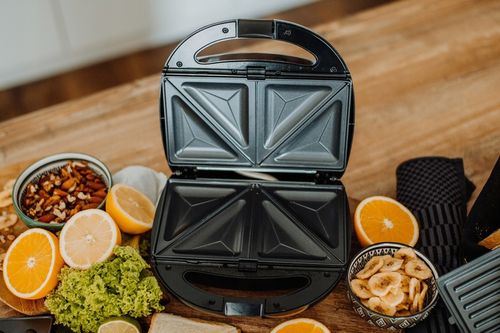 OPIEKACZ GOFROWNICA DO KANAPEK GRILL TORTILA TOST 5W1 OPIEKACZ MOC na Arena.pl