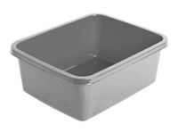 Miska prostokątna kuchenna łazienkowa tworzywo JULIE 11 l 37,5x30,5 cm srebrna