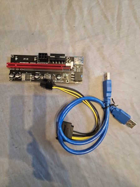 Riser USB3.0 PCI-E 6PIN 010S + Plus 8 kondenatorów zdjęcie 2
