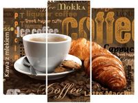 70 90CM OBRAZ 3 ELEM APETYCZNA KAWA ŚCIENNY DRUK PŁÓTNO