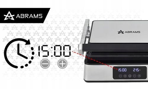 GRILL GOFROWNICA OPIEKACZ ELEKTRYCZNY 2200W REGULACJA CZASU I TEMP na Arena.pl