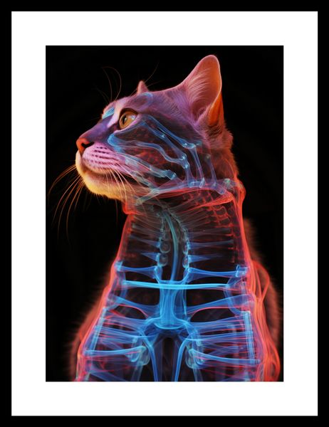 Plakat 21x29,7cm Anatomia Kota zdjęcie 3