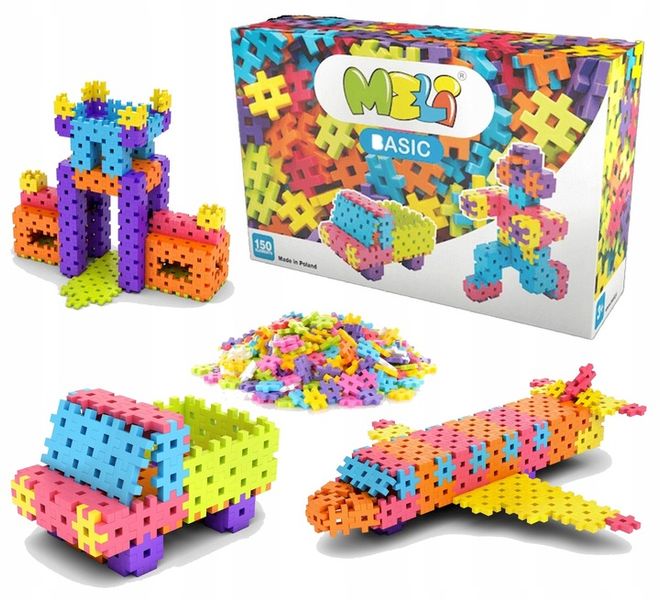 Klocki Konstrukcyjne Wafle Basic 150 Elementów 3+ Meli zdjęcie 1