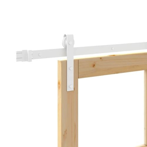 Drzwi przesuwne ORKDAL Brązowy 83 x 202 cm Lite drewno sosnowe na Arena.pl