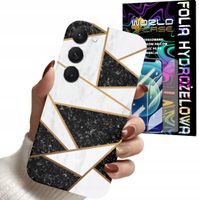 ETUI CASE DO SAMSUNG S23 - MARMUREK GEOMETRIA WZORY DLA KOBIET + FOLIA