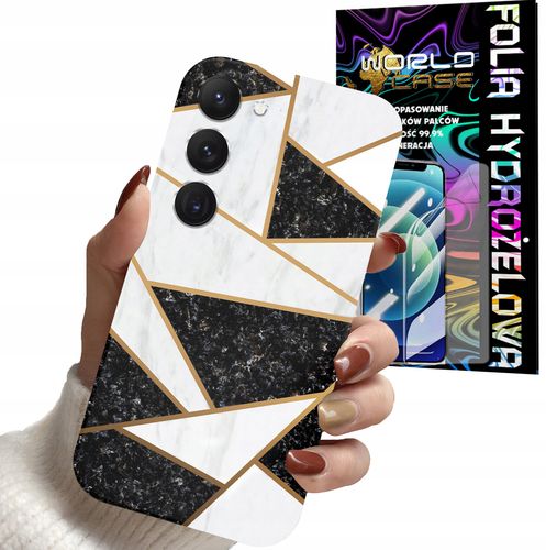 ETUI CASE DO SAMSUNG S23 - MARMUREK GEOMETRIA WZORY DLA KOBIET + FOLIA na Arena.pl