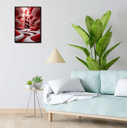 Plakat 40x55cm Czerwone Wiry na Arena.pl