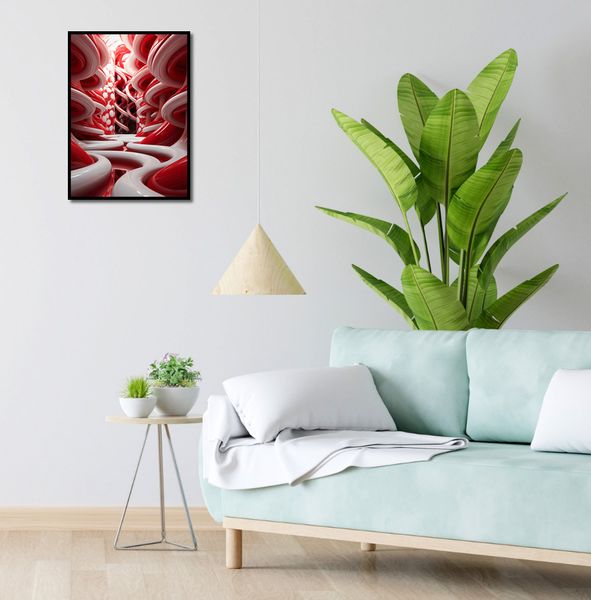 Plakat 40x55cm Czerwone Wiry zdjęcie 4