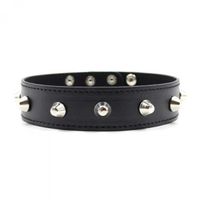 wiązania collare spikes collar black